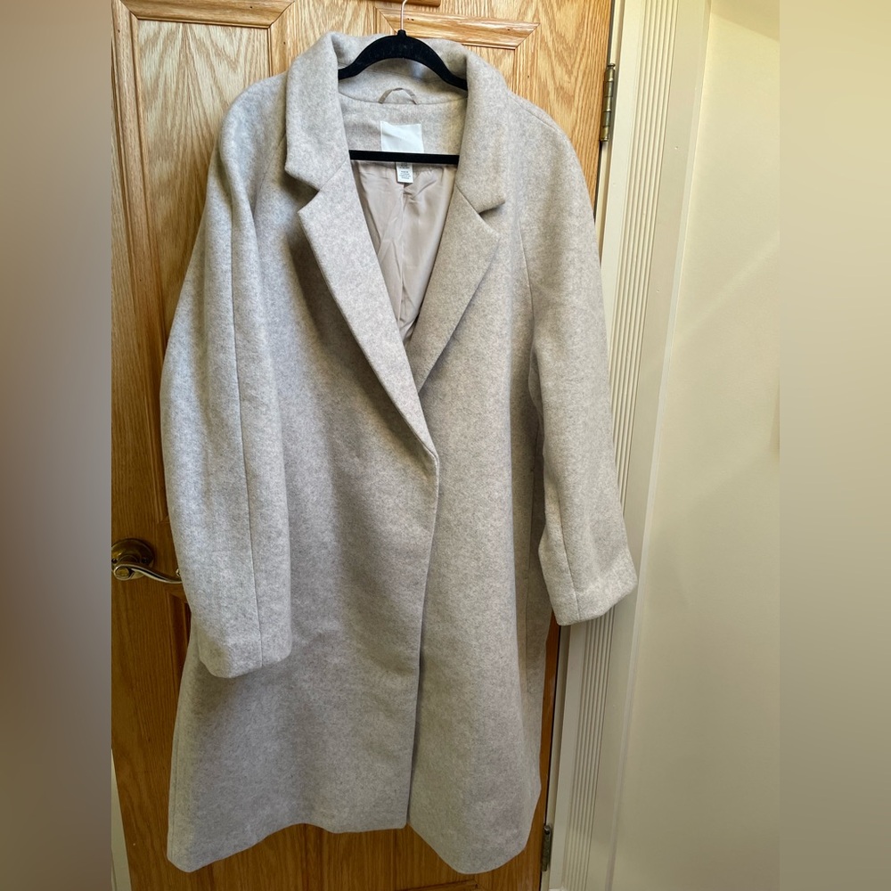 Double-breasted Coat - Plus Size 3xl